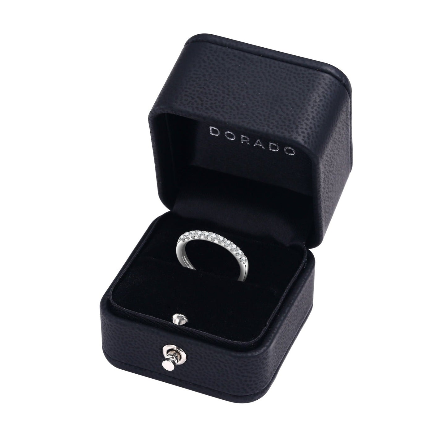 Classic Round Cut Moissanite Wedding Band