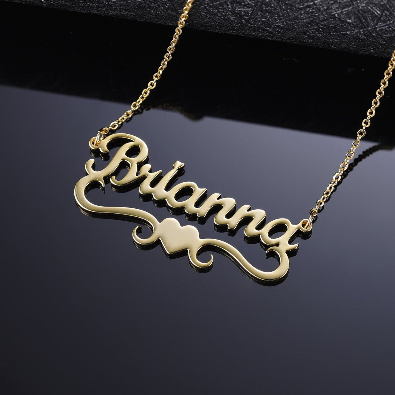 Kids Love Heart Name Necklace