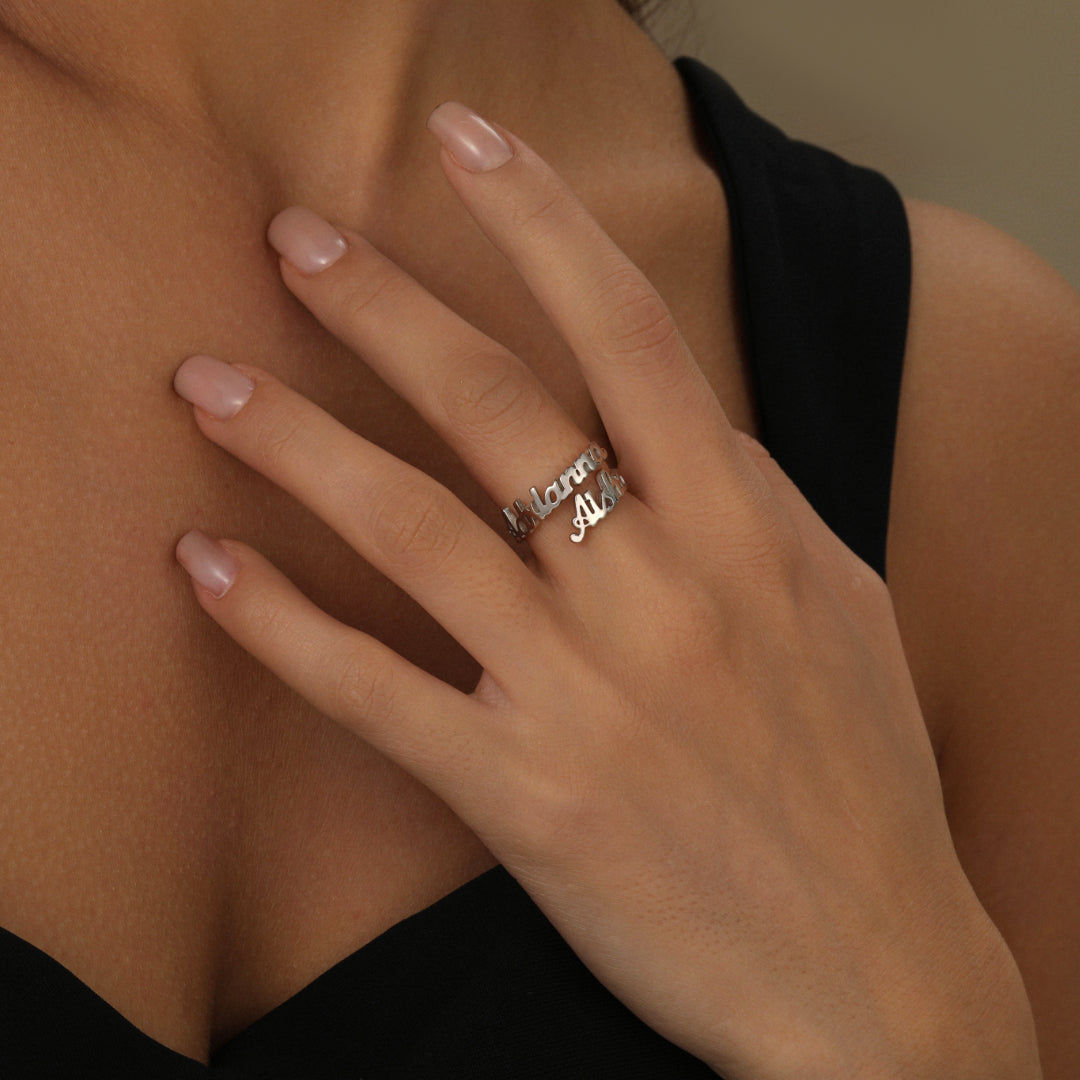 Double Name Ring
