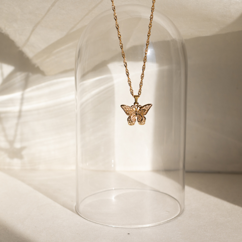 Butterfly Pendant Necklace