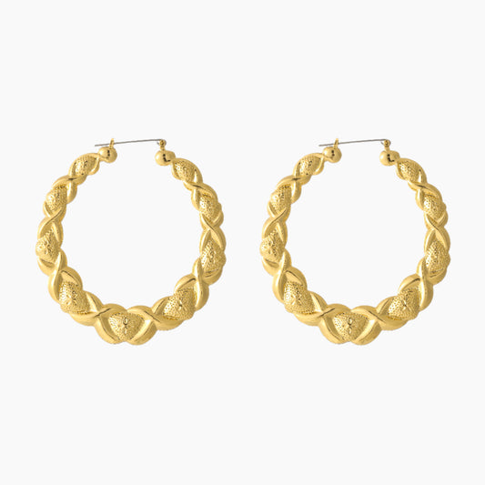 XOXO Hoop Earrings