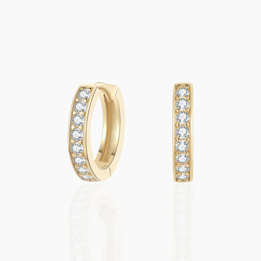Moissanite Hoop Earrings