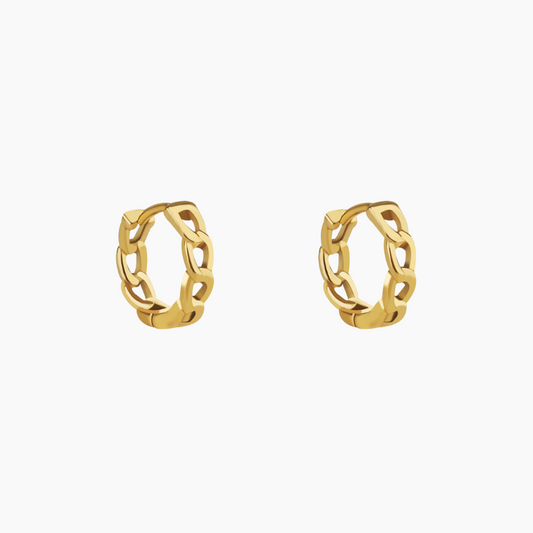 Cuban Link Huggie Earrings
