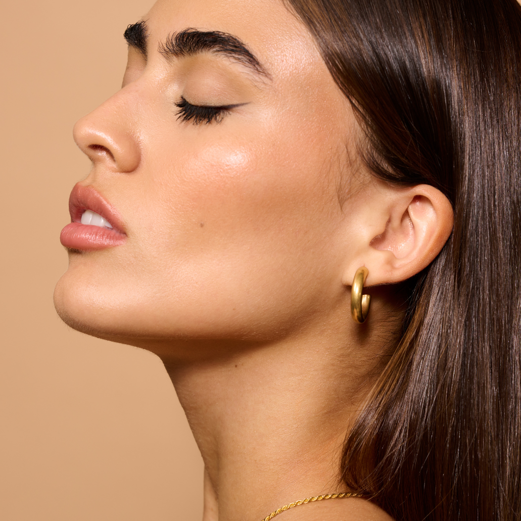 Thick Hoop Earrings