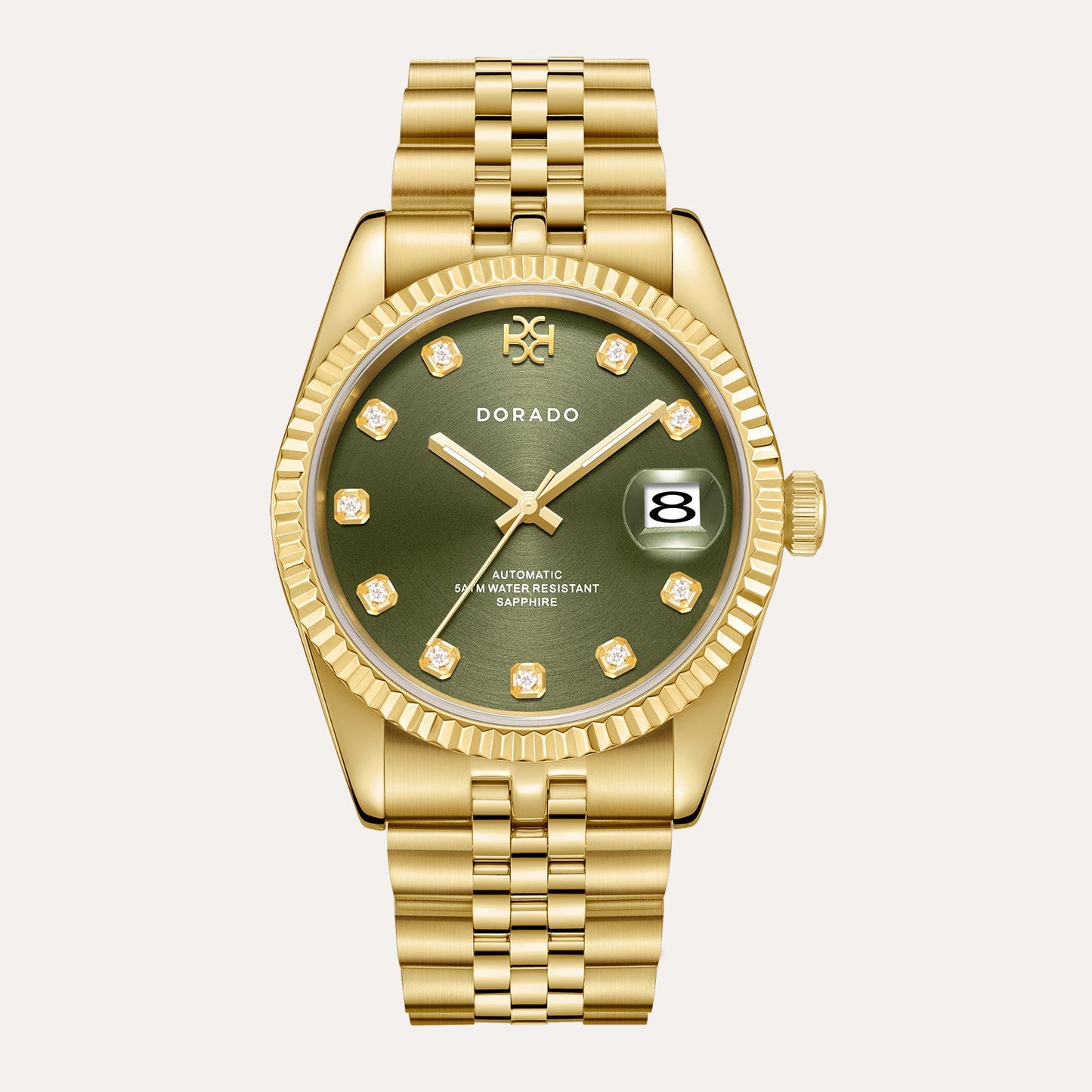 DORADO Gold Timeless Watch - Olive