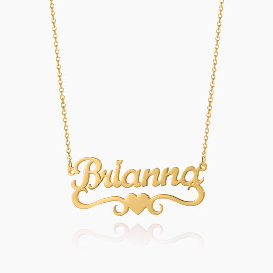 Kids Love Heart Name Necklace