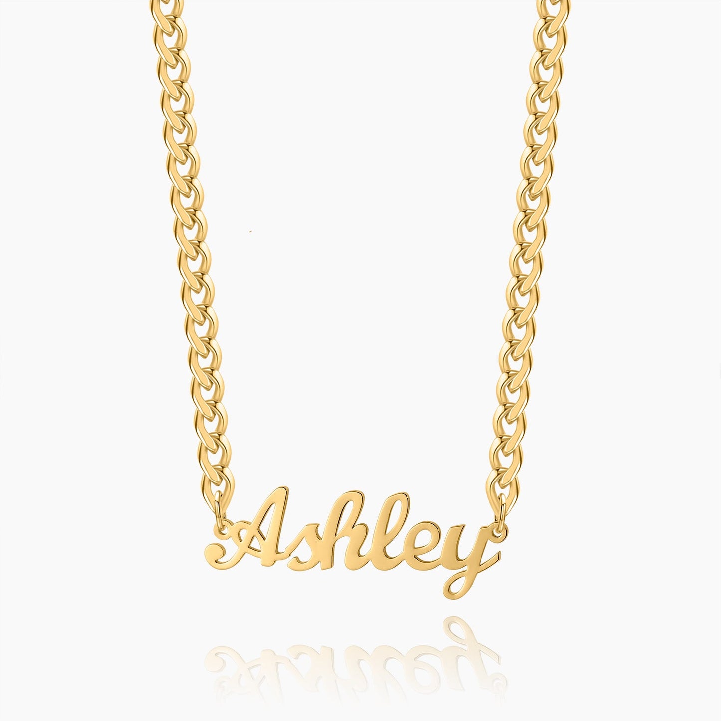 Kids Custom Name Necklace w/ Cuban Chain
