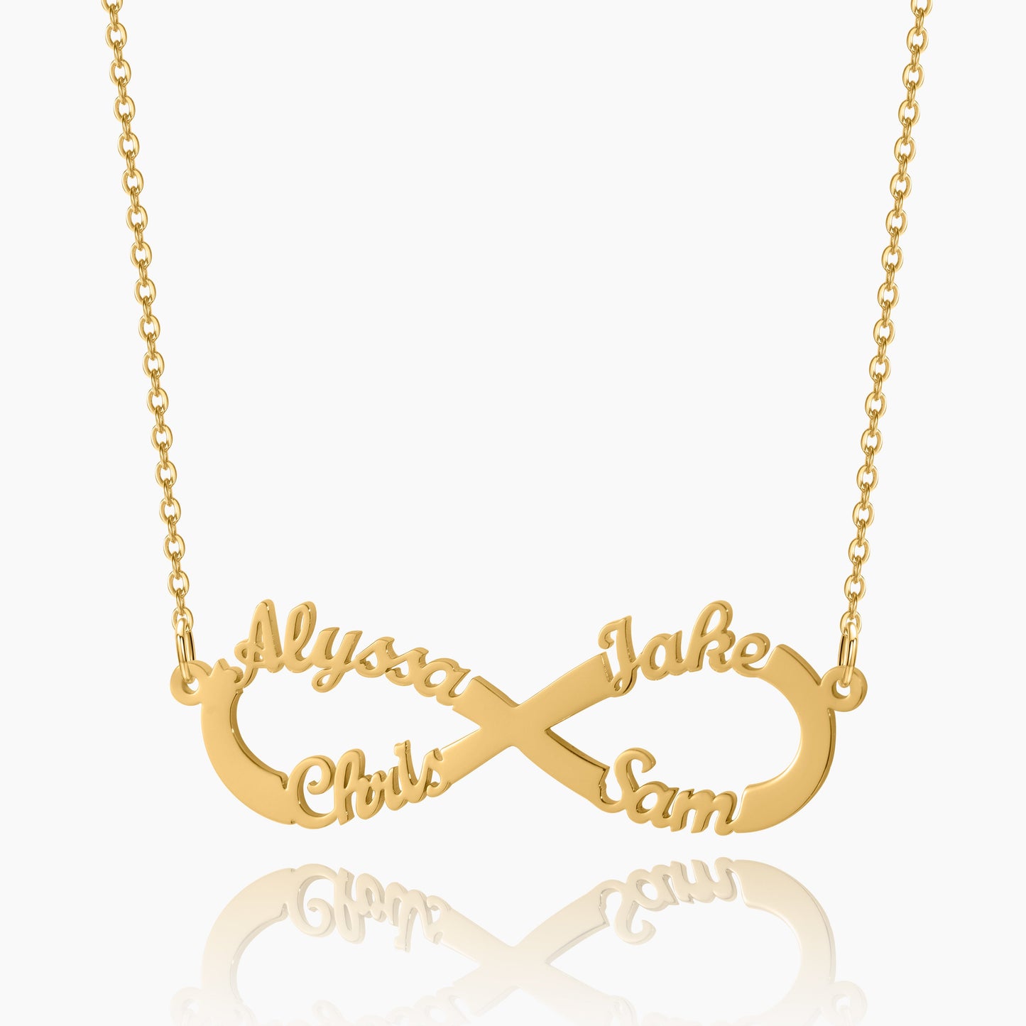 Infinity Pendant Name Necklace