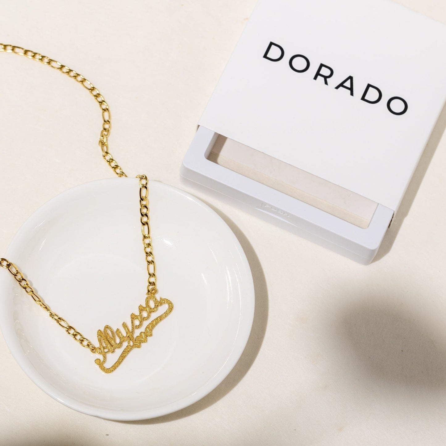 Kids Diamond Cut Heart Name Necklace